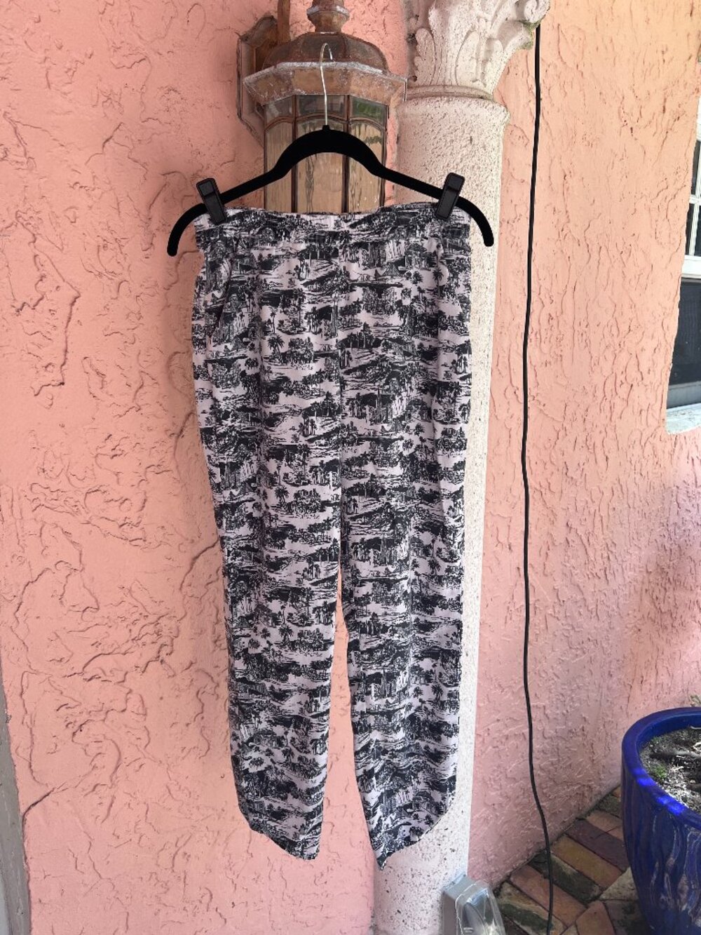 Marine Layer Allison Pants Black and White Images Size Small